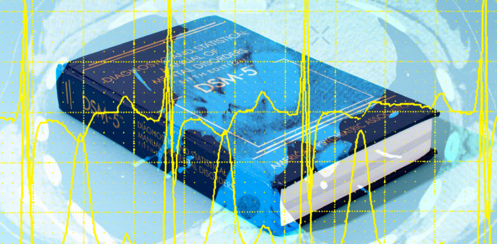 Book with graph overlaid