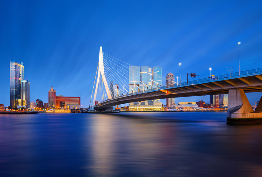 Rotterdam night landscape