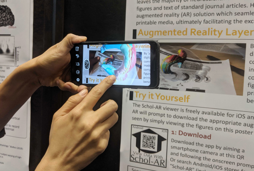 Smart phone with augmented reality app