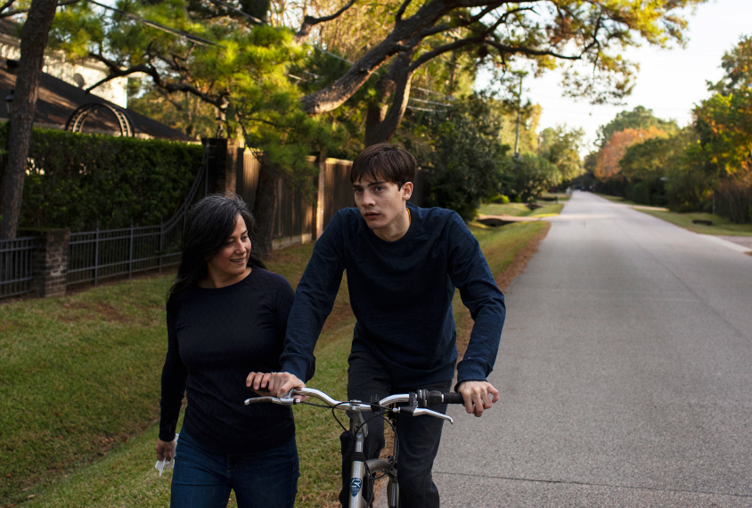 Portrait of Geraldine Bliss and her son Charles