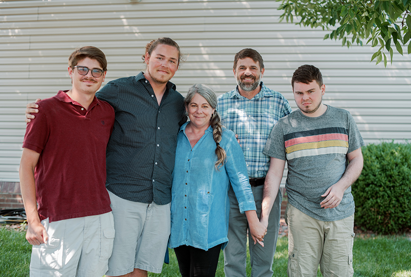 Portrait of the Lane family in Kentucky.