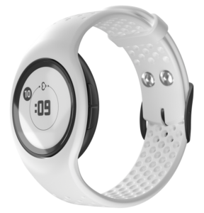 Image of a white Embrace Plus smartwatch.