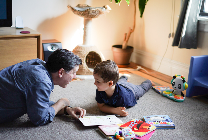 Dr. Boland and son Lucas.