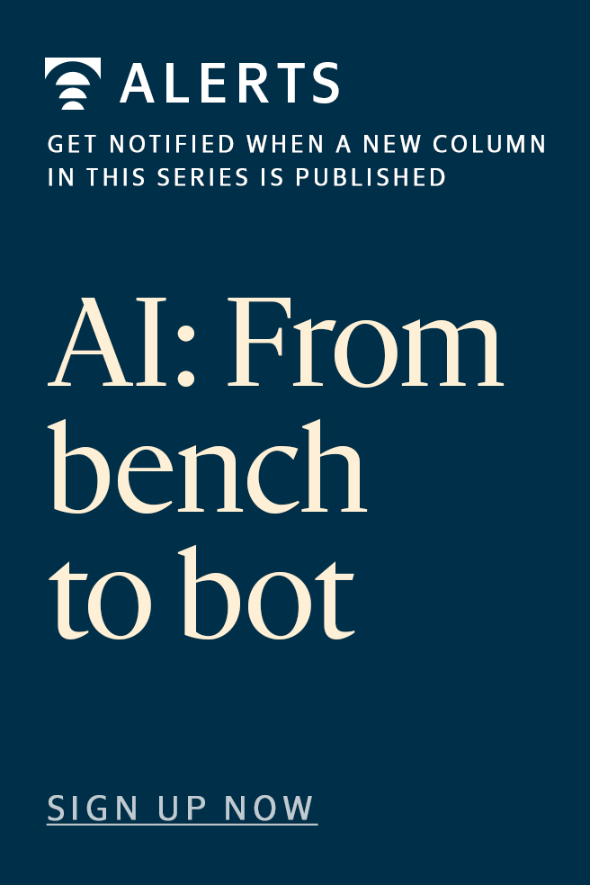 Get notified whenever a new column is published in the AI: From bench to bot series.