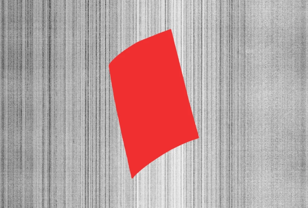 Image of a red rectangle against a gray background.