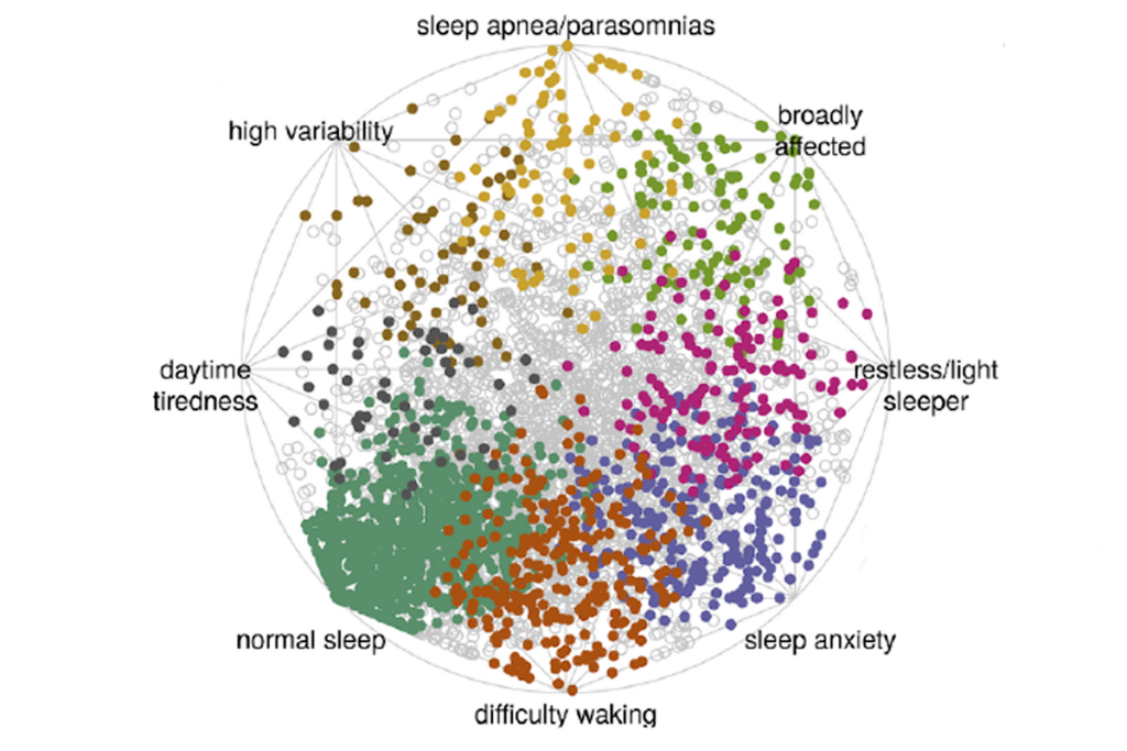 Figure showing sleep archetypes in autistic children.