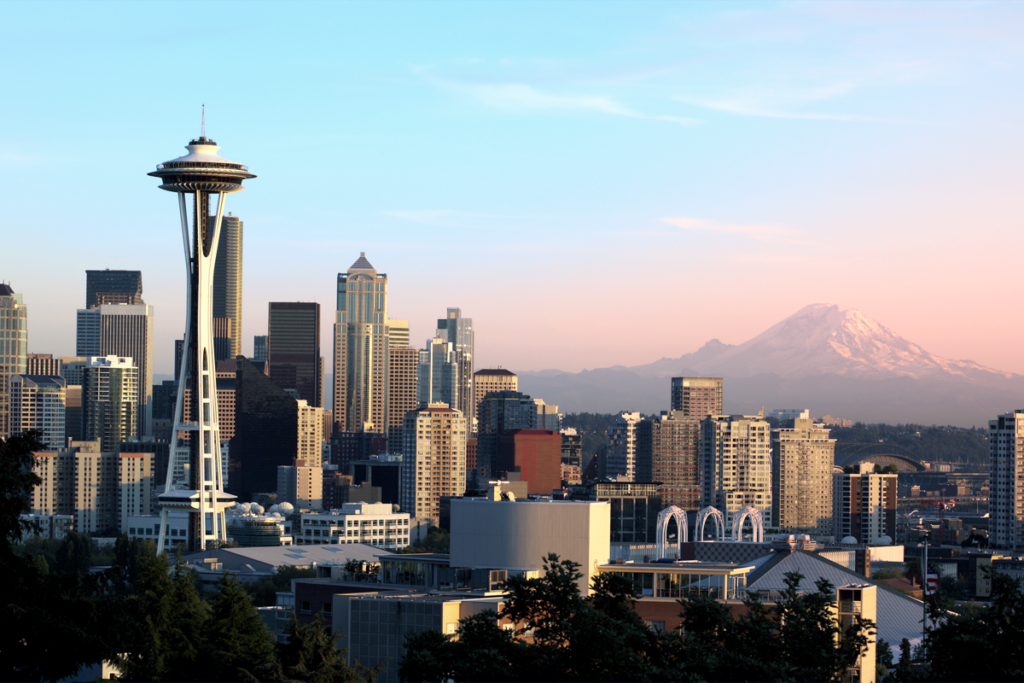 Seattle skyline.