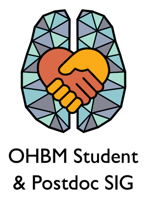 OHBM Student and Postdoc Special Interest Group logo.