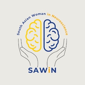 South Asian Women in Neuroscience logo.