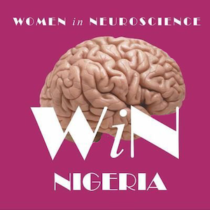 Women in Neuroscience, Nigeria logo.