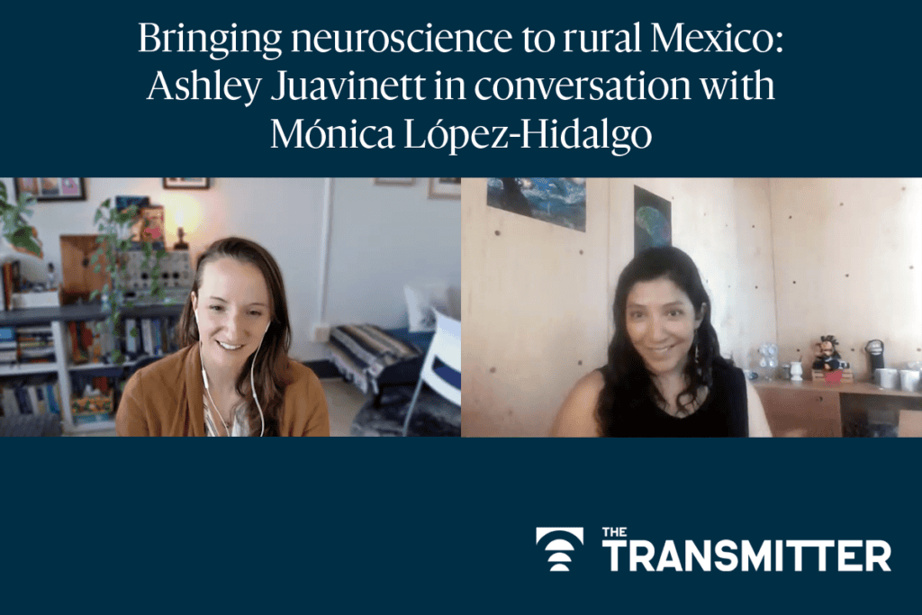 Thumbnail of Ashley Juavinett and Mónica López-Hidalgo in conversation.