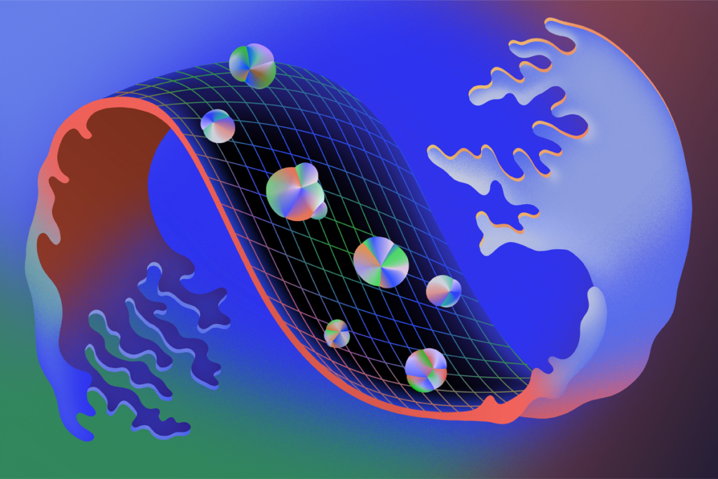 Artistic illustration of a neural manifold.
