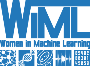 Women in Machine Learning logo.