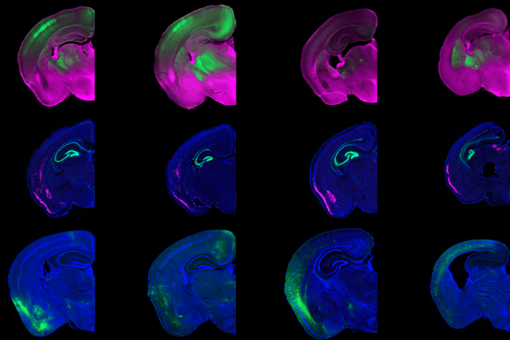 Research image of the association cortex.