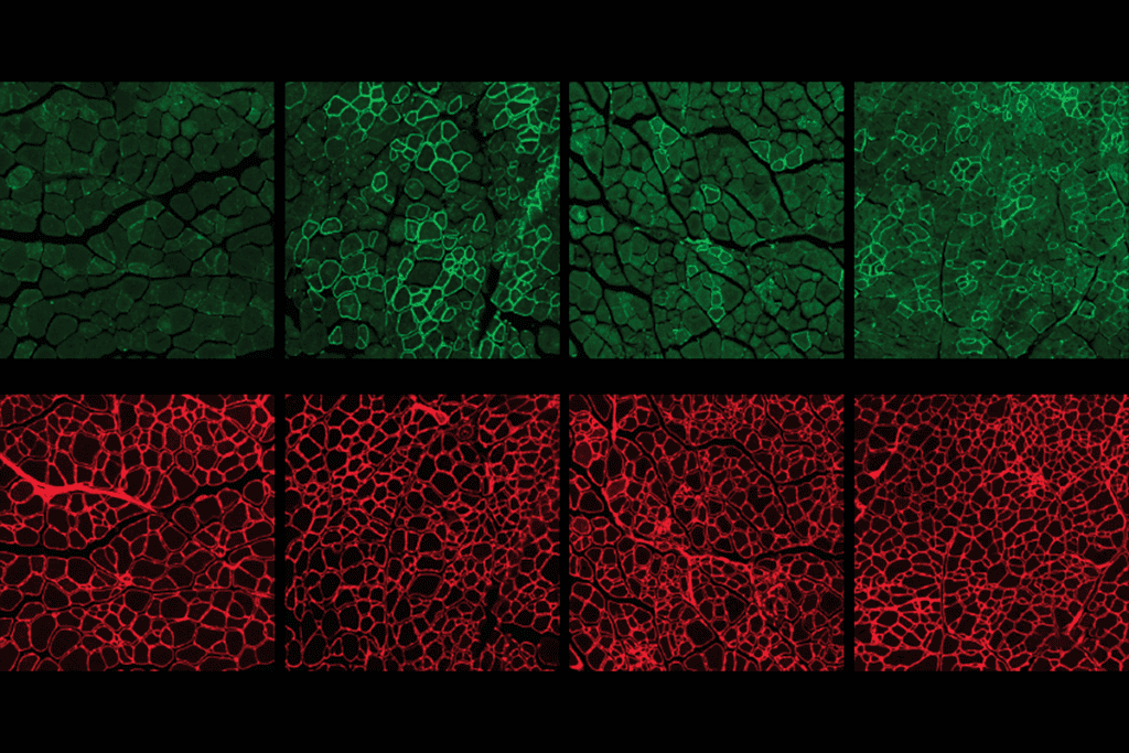 Mouse muscle cells.