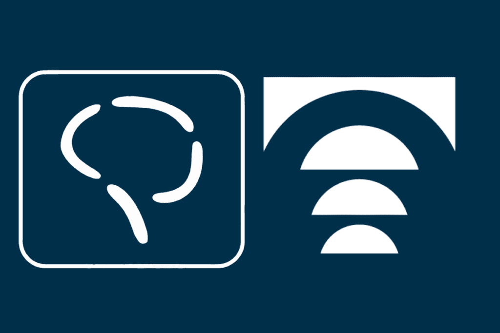 Logos of the Society of Biological Psychiatry and The Transmitter.