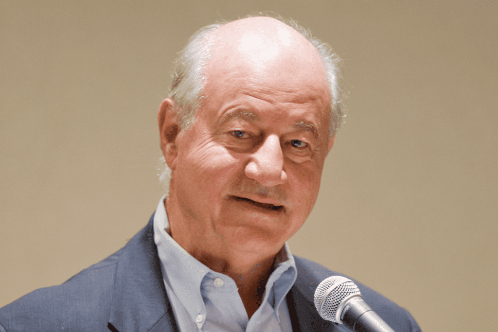 Gerry Fischbach at a podium.