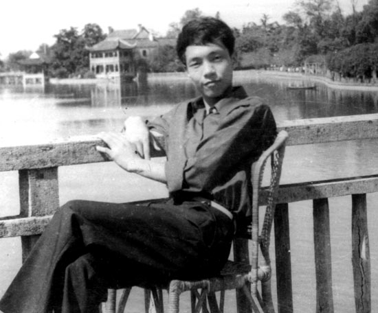 Researcher Guoping Feng in his youth in China